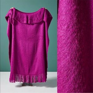 NWOT Anthropologie Beverly throw blanket 50x60